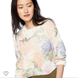 Show Me Your Mumu cropped floral varsity sweater